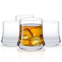 JoyJolt® Cosmos Crystal Whiskey Glasses, 4ct.