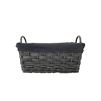 Black Velvet Lined Willow Basket by Ashland