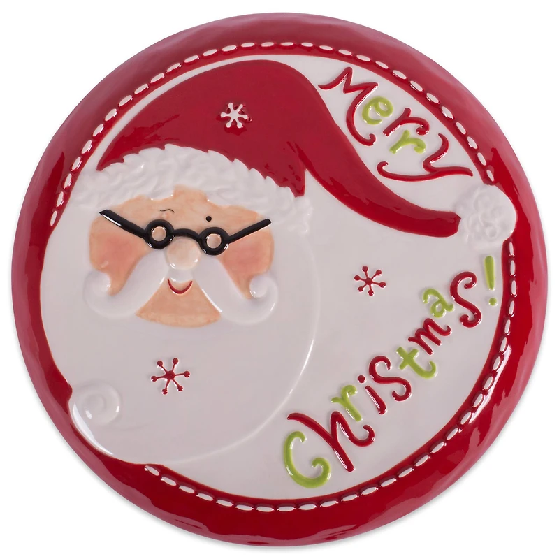 DII® Ceramic Santa Cake Plate with Stand
