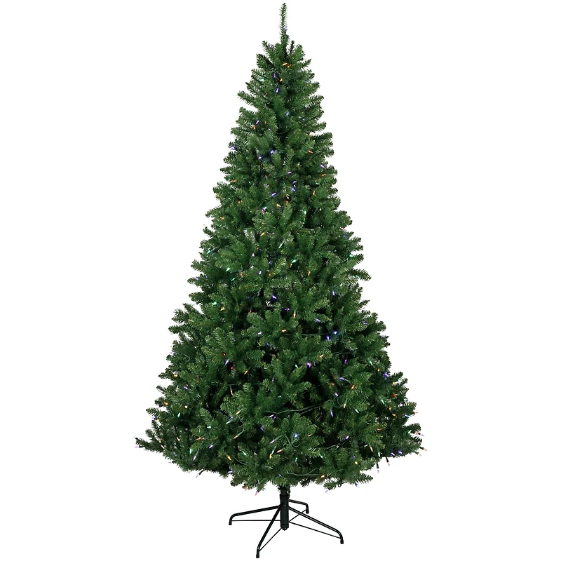 7.5ft. Pre-Lit Manchester Pine Instant Connect Artificial Christmas Tree, Dual LED Lights