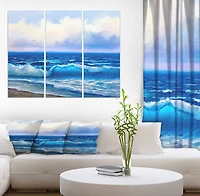 Designart - Seascape in Cloudy sky