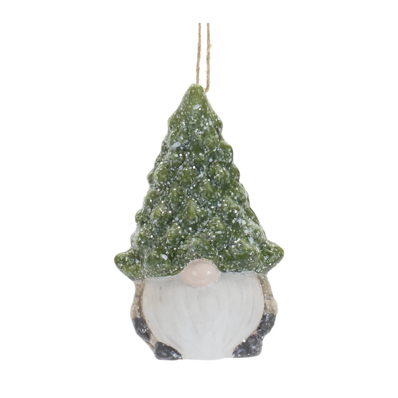 6ct. 3.25" Gnome with Tree Hat Ornaments