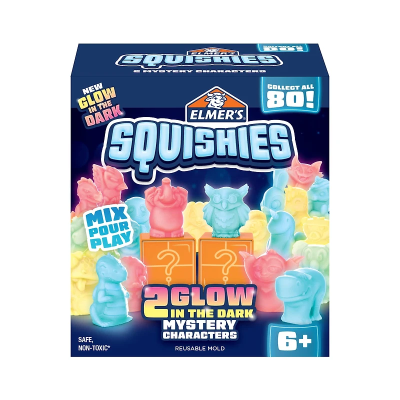 Elmer's® Glow in the Dark Squishies Mystery Mold Kit