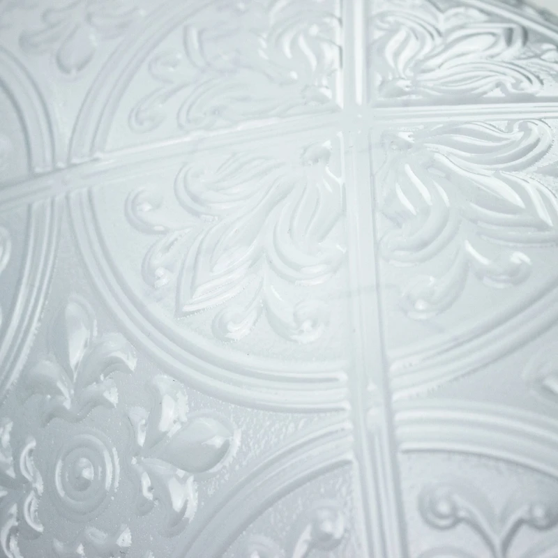 RoomMates Bright White Tin Tile Peel & Stick Backsplash