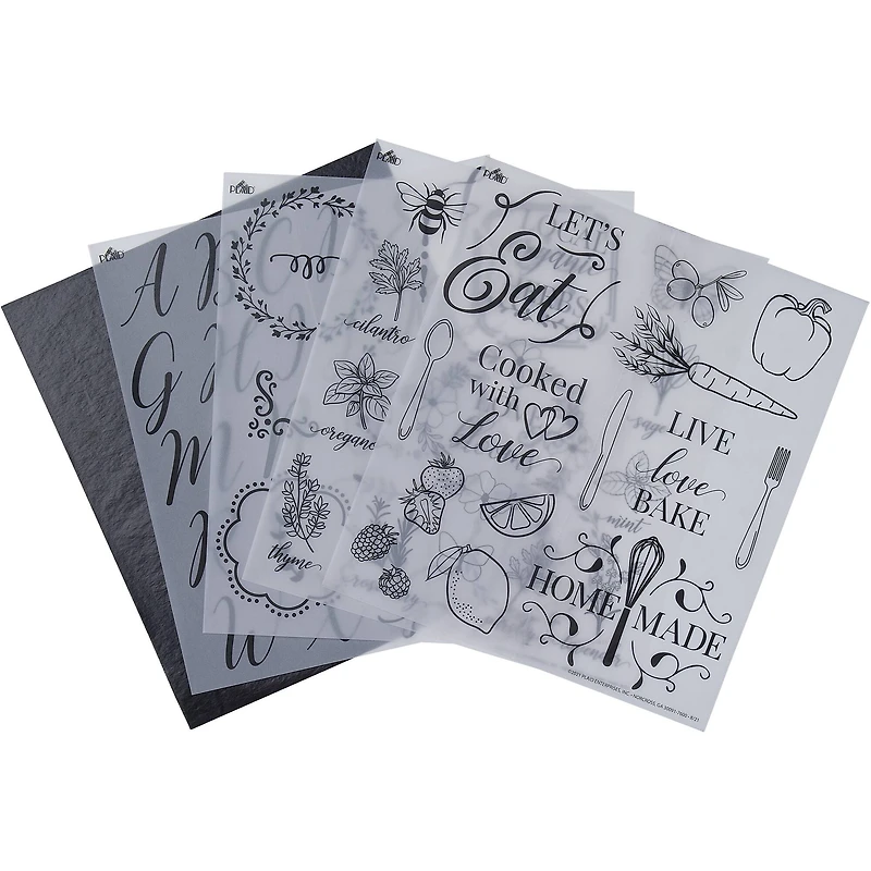 Plaid® Outdoor Wood Burning Pattern Sheets, 5ct.