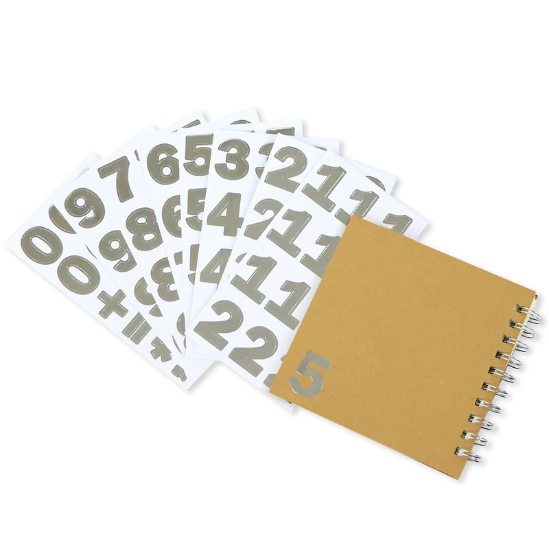Silver Foil Number Stickers by Recollections™
