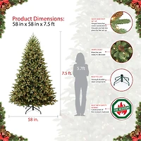 7.5ft. Pre-Lit Westford Spruce Artificial Christmas Tree, Clear Lights