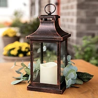 Kate Aspen® Copper Hampton LED Vintage Decorative Lantern