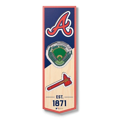 MLB 6" x 19" 3D StadiumView Banner