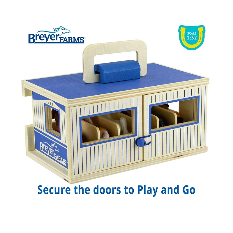 Reeves Breyer Horses Breyer Farms Wooden Stable Play Set