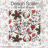 RoomMates Stranger Things Hellfire Club Red Peel & Stick Wallpaper