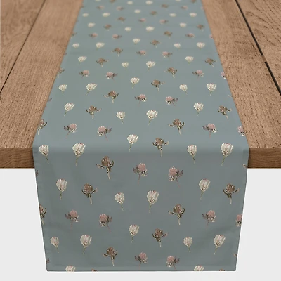 90" Cottage Florals Cotton Twill Runner