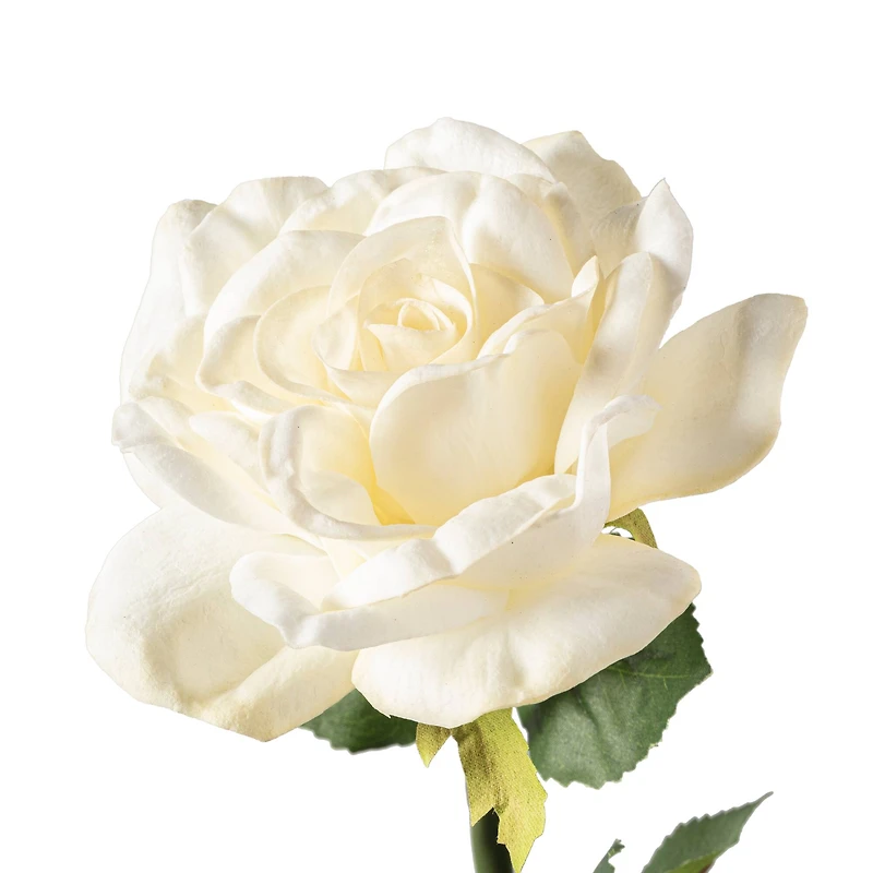 White Faux Real Rose Stem by Ashland®