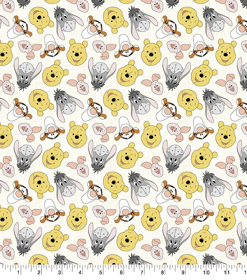 Disney Pooh & Friends Tossed Cotton Fabric