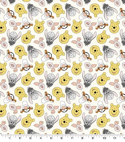 Disney Pooh & Friends Tossed Cotton Fabric