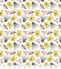 Disney Pooh & Friends Tossed Cotton Fabric