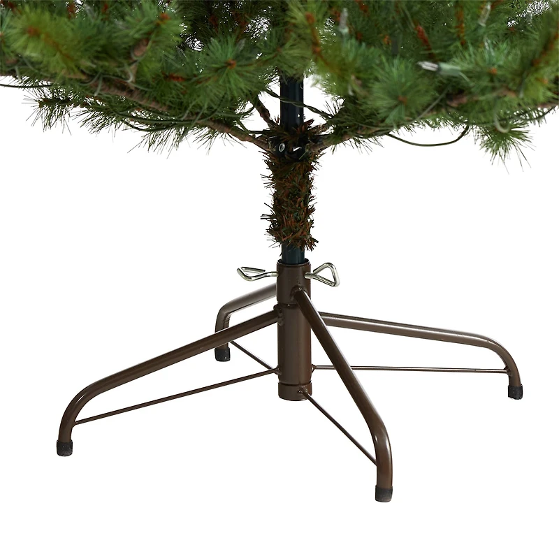 6ft. Pre-Lit Vancouver Mountain Pine Artificial Christmas Tree, Clear Lights