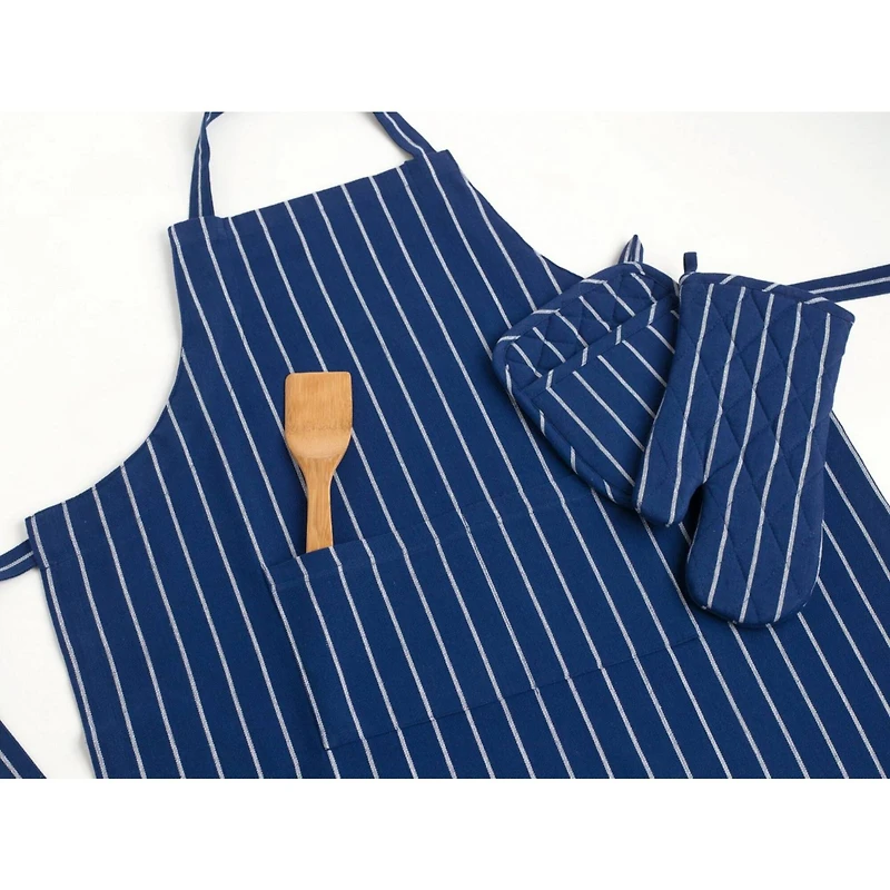 DII® Nautical Blue Pinstripe Chef Apron