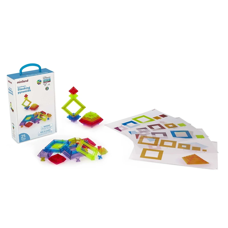 Miniland Translucent Stacking Pyramids