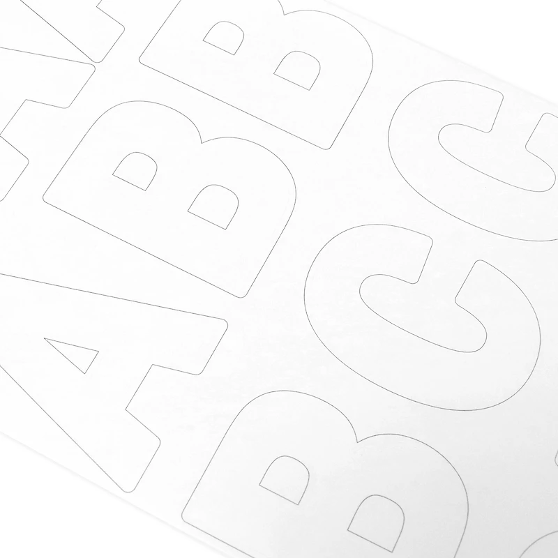 White Alphabet Stickers by Recollections™