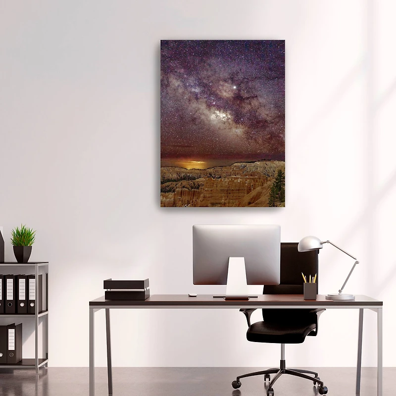 Milky Way over Bryce Canyon (portrait) Canvas Giclee