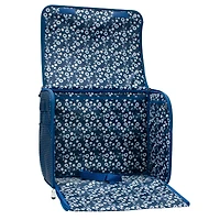 Everything Mary Collapsible Blue Pin Dot Rolling Sewing Machine Tote