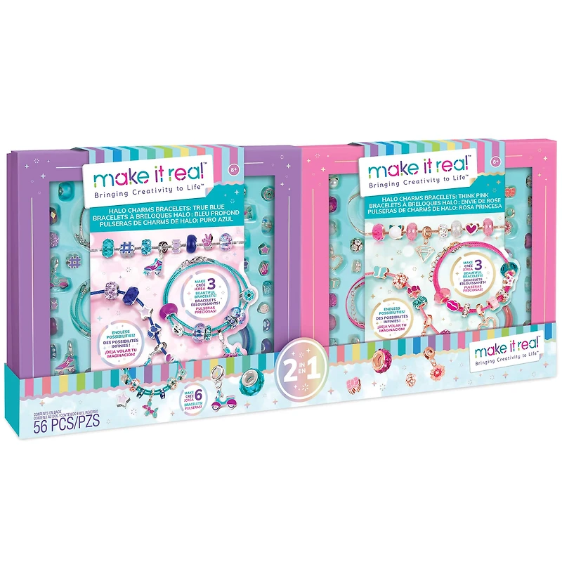 Make It Real™ 2-In-1 True Blue & Think Pink Halo Charms Kit