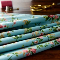 Northcott Elizabeth Light Blue Mini Trail Cotton Fabric