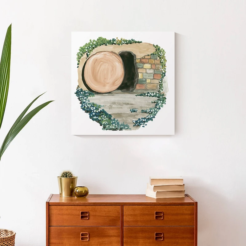 Easter Tomb Canvas Wall Art