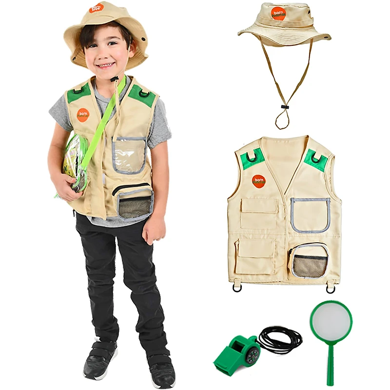 Bintiva Scienctist Explorer Gardening Dress Up & Drama Play Trunk Set