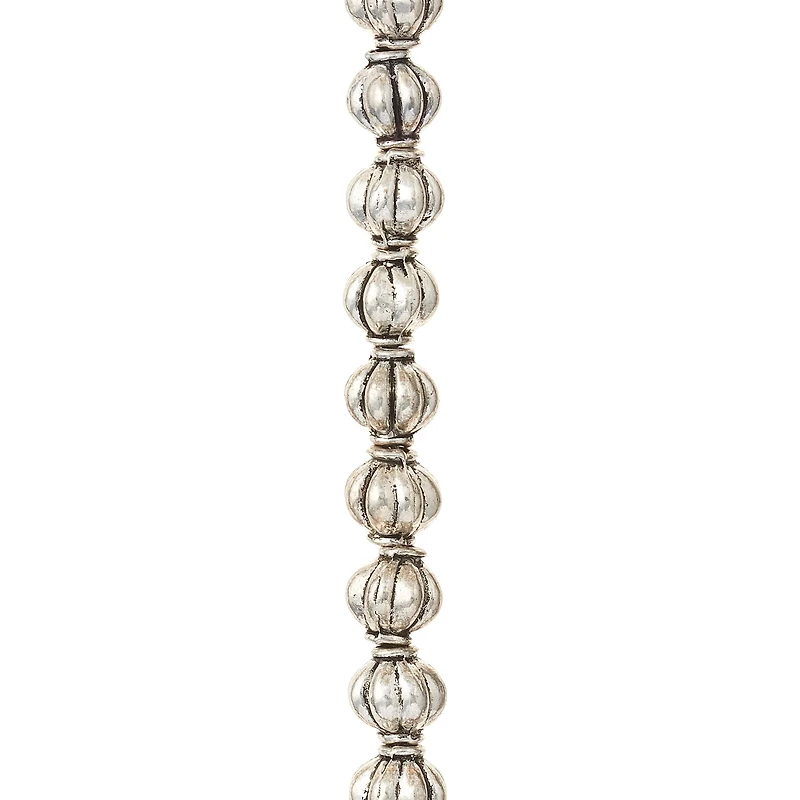 12 Pack: Antique Sterling Silver Plated Beads, 8mm by Bead Landing™