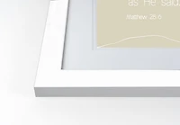 Risen Bible Jesus 5 16" x 20" White Framed Print Under Plexiglass