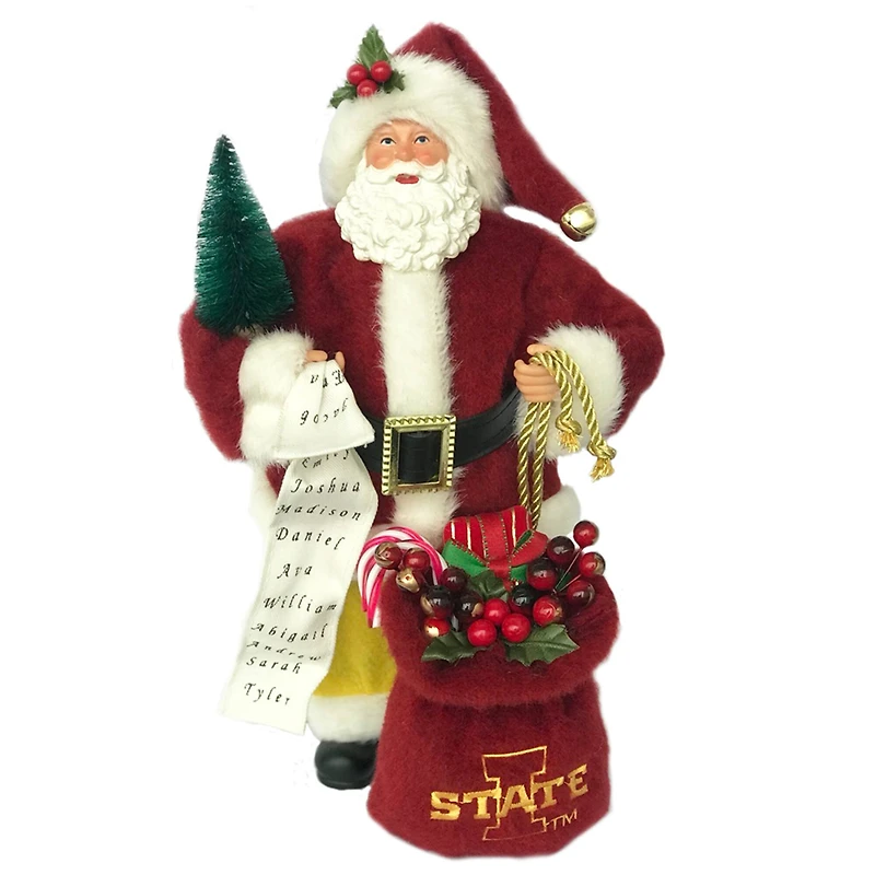 Santa's Workshop 12" Iowa State Santa