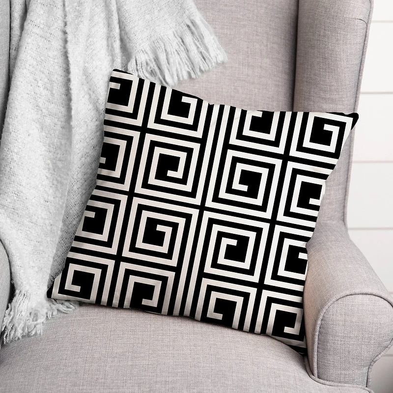 Geometric Maze Versatile Throw Pillow