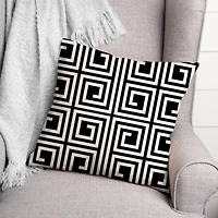 Geometric Maze Versatile Throw Pillow
