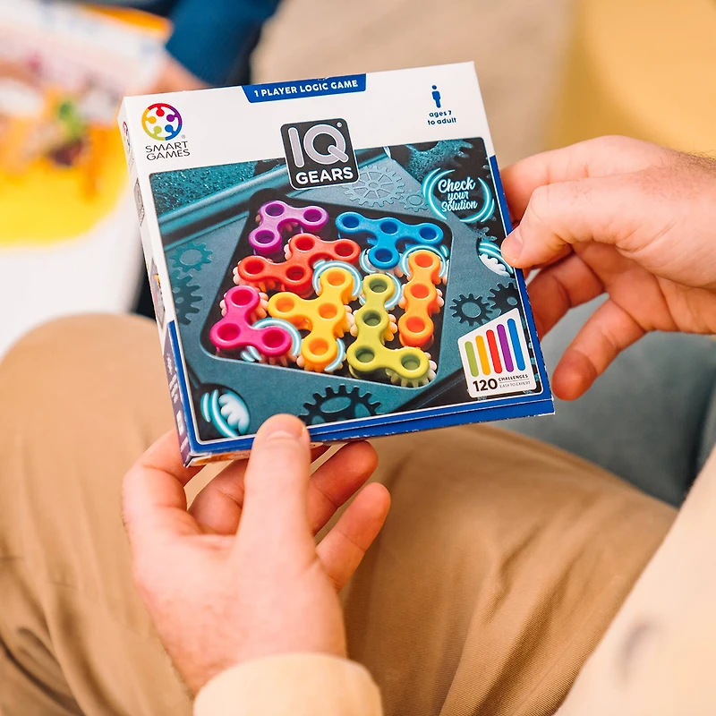 SmartGames® IQ Gears Game, 120 Challenges