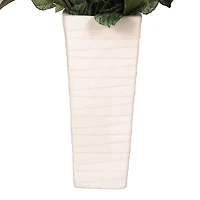 5ft. Artificial Tarovine Tree in White Decorative Pot
