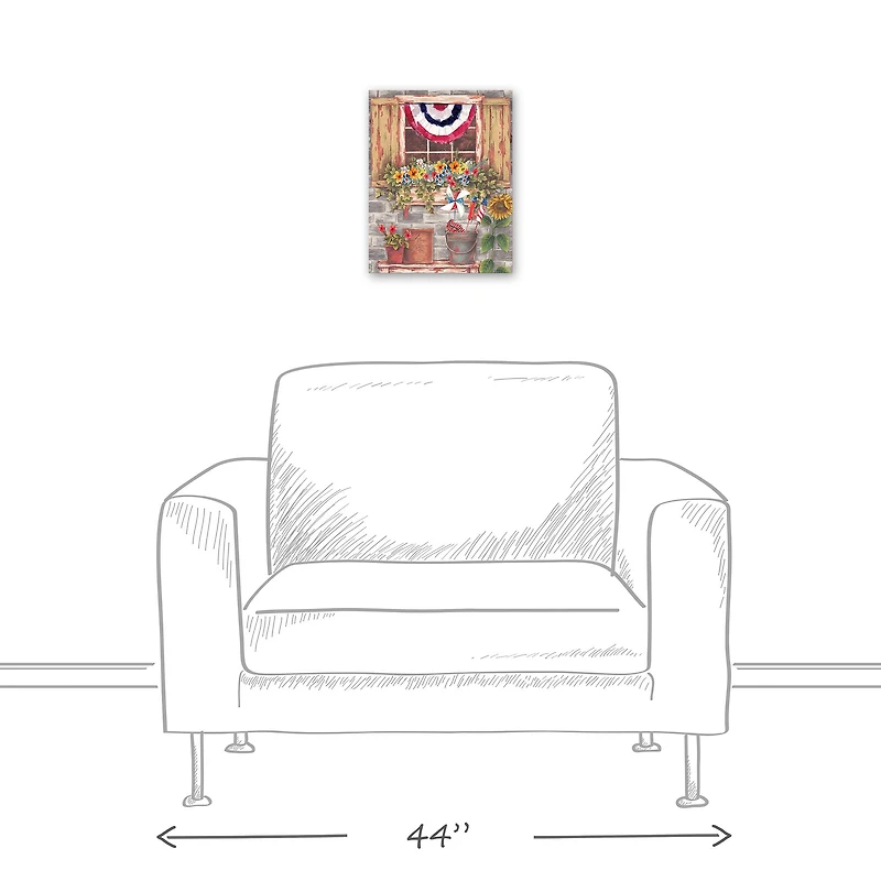 American Window Canvas Wall Art