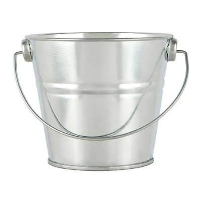 3" Silver Metal Buckets by Celebrate It™, 5ct.