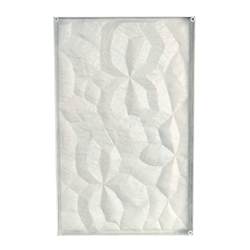 Abstract Dimensional Wall Art in White Frame