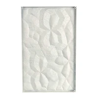 Abstract Dimensional Wall Art in White Frame
