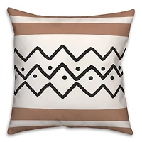 Zig Zag Dots 18" x 18" Throw Pillow