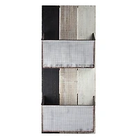 Wood & Metal Hanging Magazine Rack