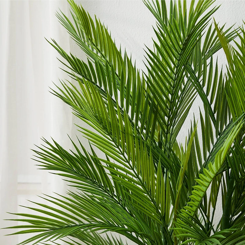 Glitzhome® 5ft. Potted Faux Palm Tree