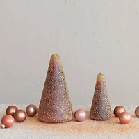 Hello Honey® 8.5" Copper & Gold Tall Round & Sparkling Glass Seed Bead Tree