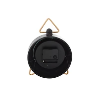 9" Black Metal Farmhouse Table Clock