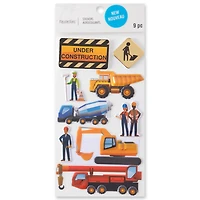 Construction Worker Dimensional Stickers by Recollections™