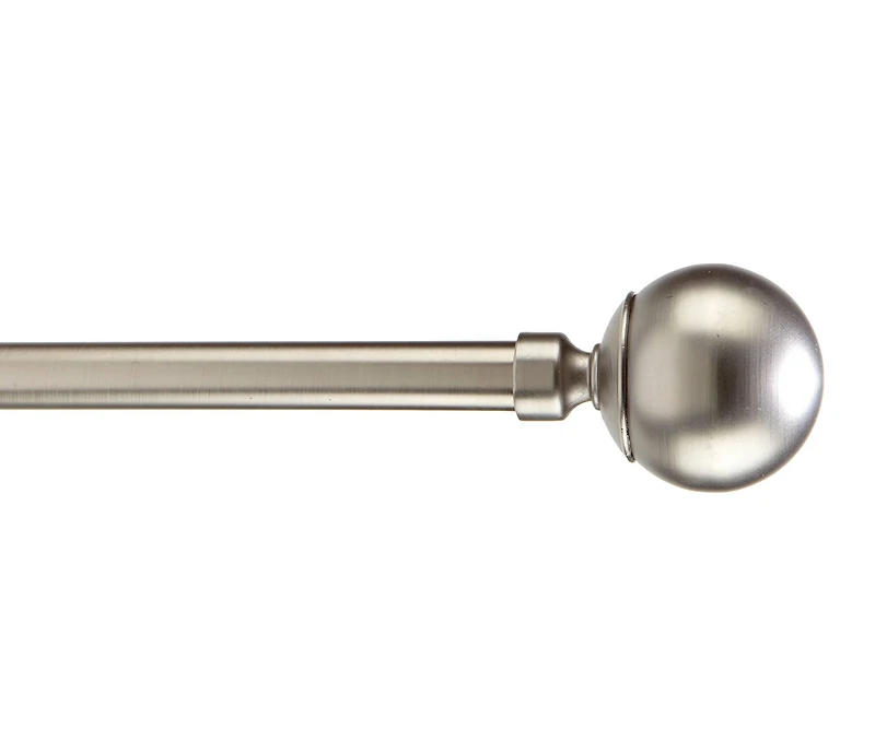Home Details Solid Knob Steel Curtain Rod