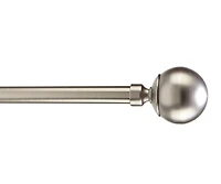 Home Details Solid Knob Steel Curtain Rod