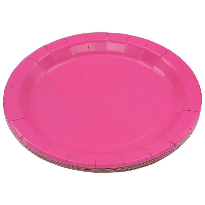 9" Dark Pink Paper Plates, 10ct. by Celebrate It™